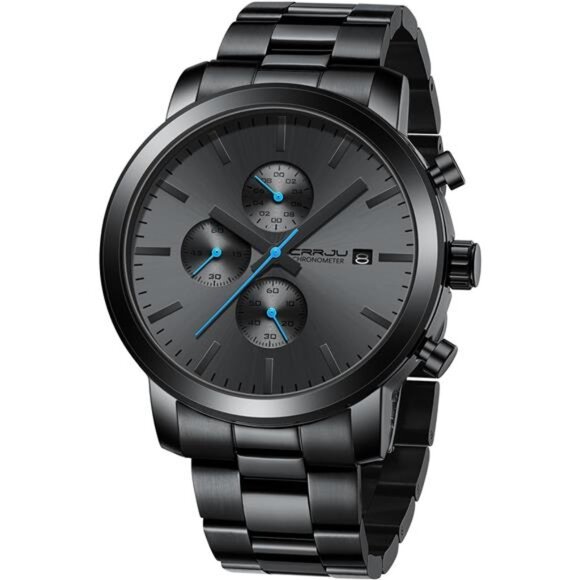 Luxury Business Stainless Steel Waterproof Analog Quartz Wristwatches